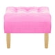 thumbnail image 1 of Pouf Wood 1c Felpa 05 Rosado, 1 of 4