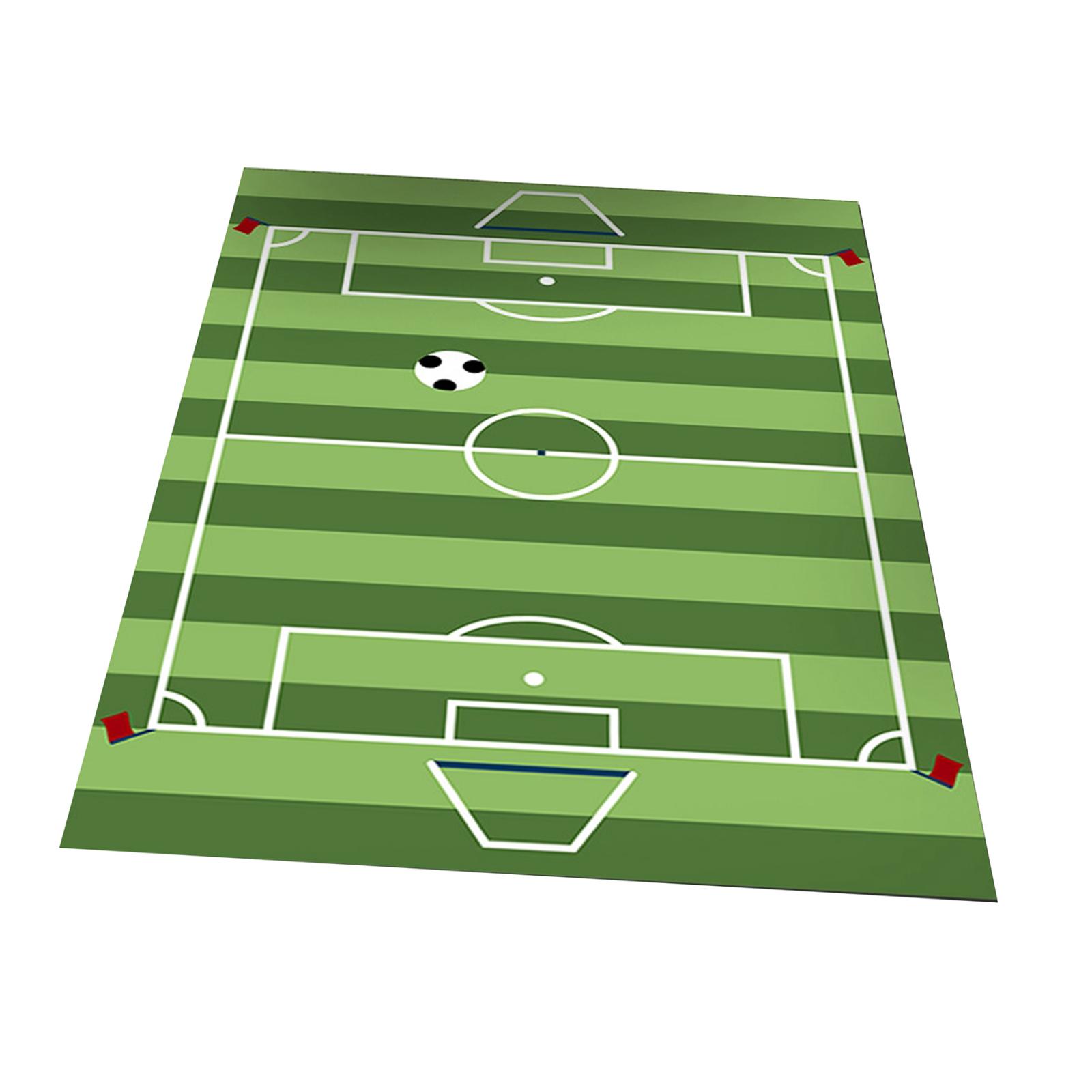 Bothyi - Alfombras De Campo De Fútbol Para Niños, Alfombras De Área De Fútbol Para Guardería, Rayas De 100X160Cm