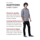 thumbnail image 2 of Chaqueta de Chef Hartford para Hombre Chef Works Gris XX-Large, 2 of 4