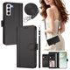 thumbnail image 2 of Funda Billetera de Cuero Sintético para Samsung Galaxy S21, Negro, 2 of 6