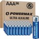thumbnail image 1 of Batería Powermax AAA, paquete de 36, ultralarga, 10 años, 1 of 6