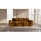 thumbnail image 1 of Sofa Praga 3 Cuerpos Felpa Mostaza, 1 of 4