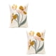 thumbnail image 1 of Pack De 2 Fundas De Cojin Bordadas 45x45cm Blanco 08, 1 of 4