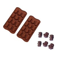 Genérico - Pack X2 Moldes De Chocolate Moldes Chocolate Silicona Robot
