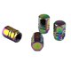 thumbnail image 1 of 4 Uds. Tapas De Válvula De Neumático Schrader De Metal Cubierta Antipolvo Hexagonal Para Motocicleta Y Bicicleta, 1 of 5
