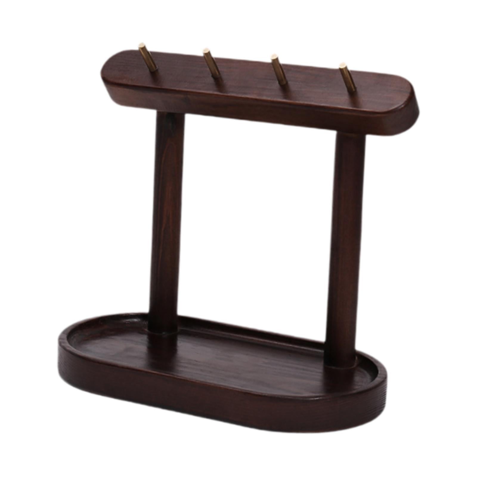 Bothyi - Soporte De Llave Con Ganchos Organizador De Joyería Elegante Para La Mesa De Encimera De La Cocina Color De Nogal