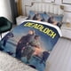 thumbnail image 3 of Loch Muerto Conjunto de sábanas temático, trío de piezas, cómodo y amigable con la piel, diseño único, regalo de decoración para el hogar para familiares, amigos y fans,173cm *218cm, 3 of 6