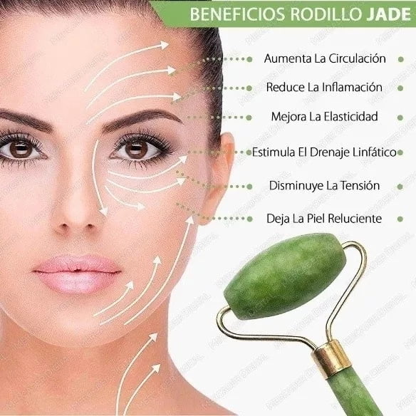 Piedra Jade Roller Rodillo De Jade Masaje Masajeador Rodillo