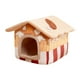 thumbnail image 4 of Camas Para Gatos Para Gatos De Interior, Extraíble, Lavable, Encantadora Cama Para Dormir, Cama Para Gatos, Cueva, Café M, 4 of 5