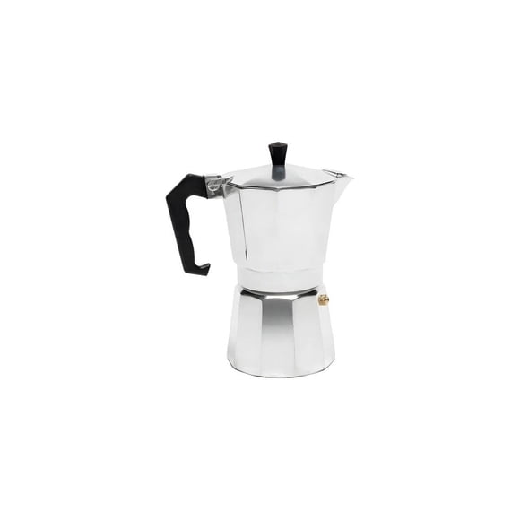 Cafetera Italiana Espresso 6 Tazas Impogar Aluminio Negro