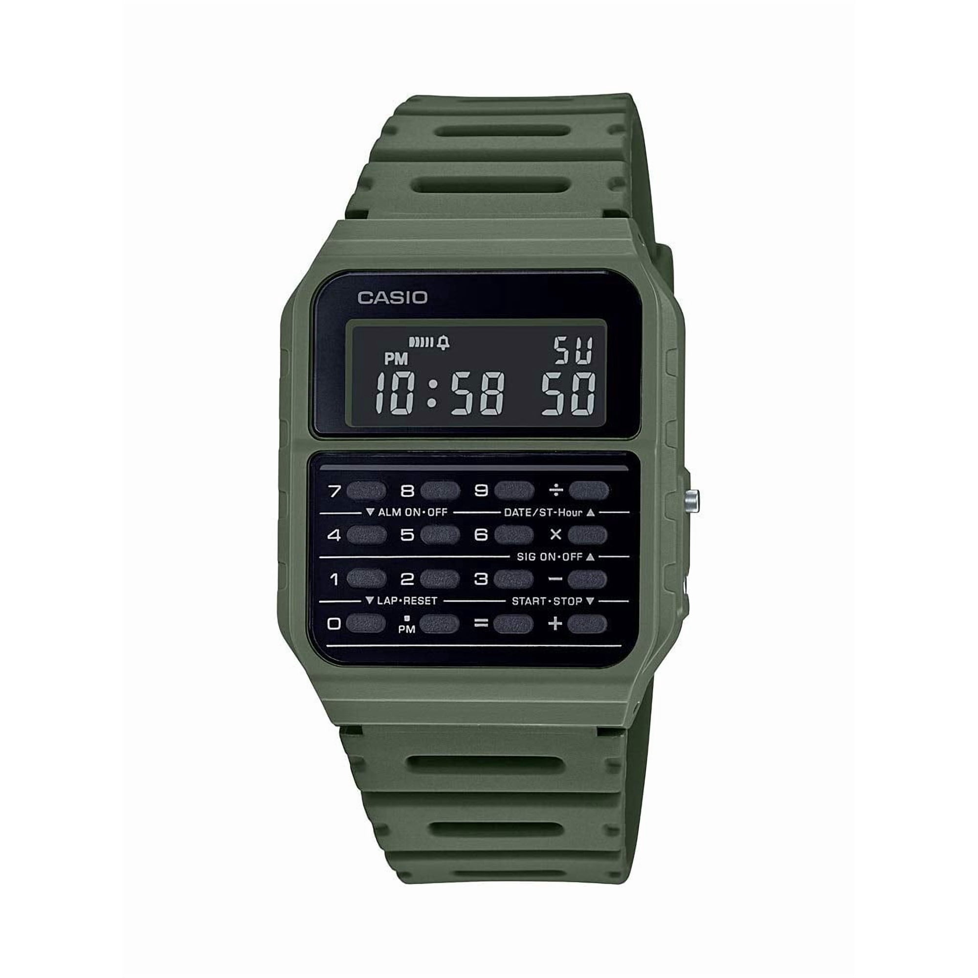 Reloj Casio Ca53w Vintage Series - Banco De Datos, Color Verde
