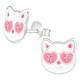 thumbnail image 1 of Aros De Gatito Gato Para Niña Plata Fina Aritos + Caja, 1 of 3