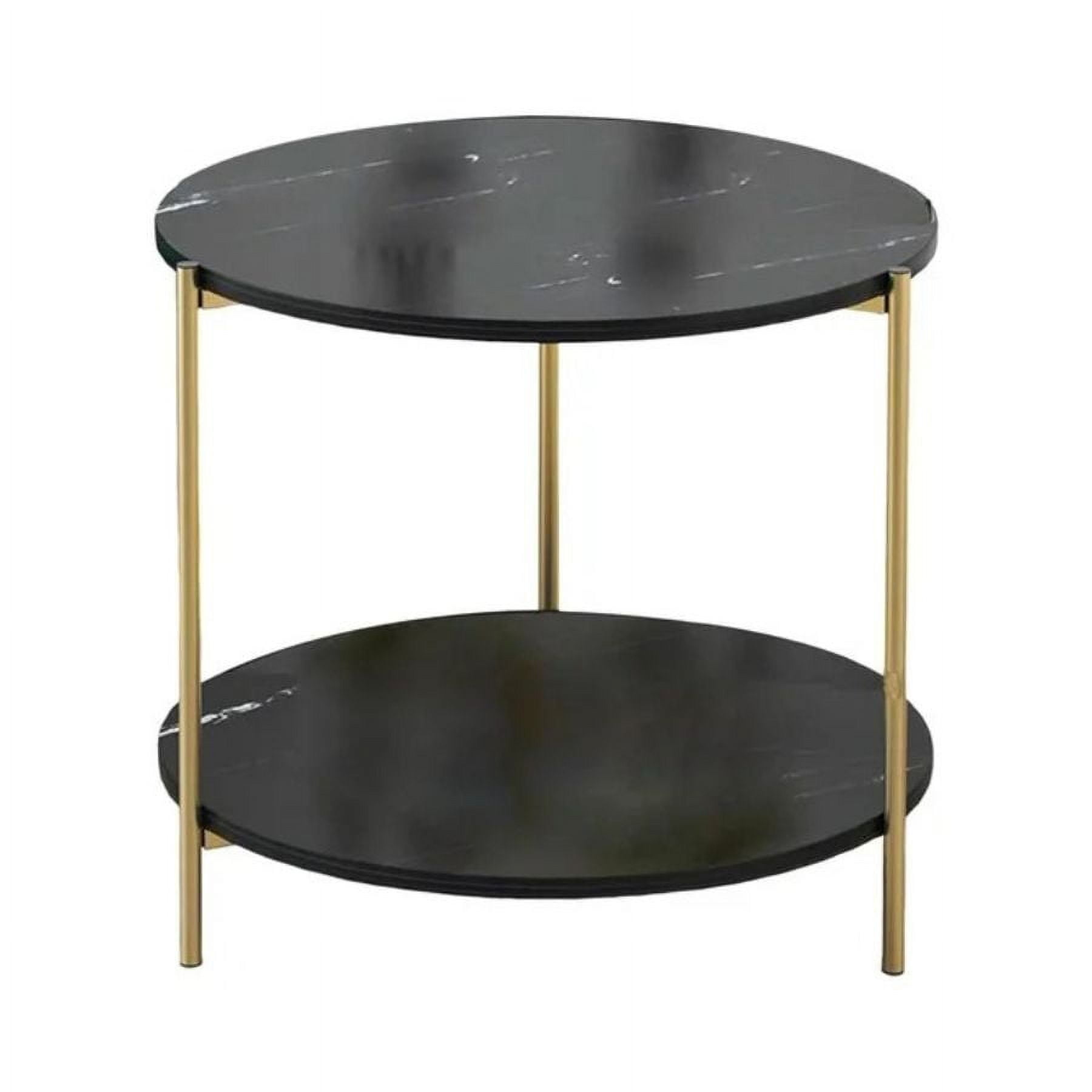 Click Ventas - Mesa Auxiliar Moderna Marmoleado Decoracion Redondo