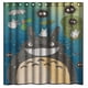 thumbnail image 1 of Cortina de ducha Totoro, adorable y linda, con ganchos, tamaño 60 x 72 pulgadas, 1 of 3