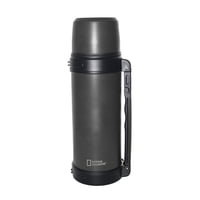 National Geographic - Termo Agua Acero Inox Mango Movible Tapa Stopper 1.8L Gris