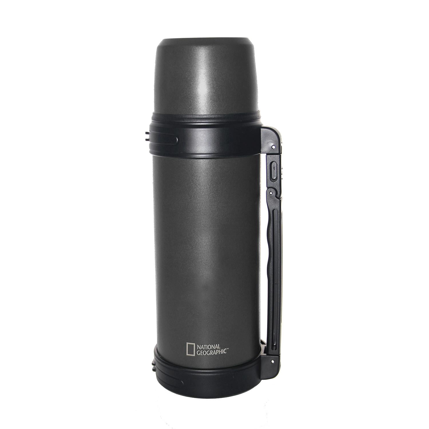 National Geographic - Termo Agua Acero Inox Mango Movible Tapa Stopper 1.8l Gris Gris