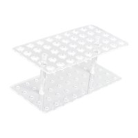 Magideal - Estante De Exhibición De Bolígrafos Acrílicos, Estante Para Cosméticos, Simple, Resistente, Con Múltiples Ranuras, Soporte Para Brochas De Maquillaje, 20X10X7Cm
