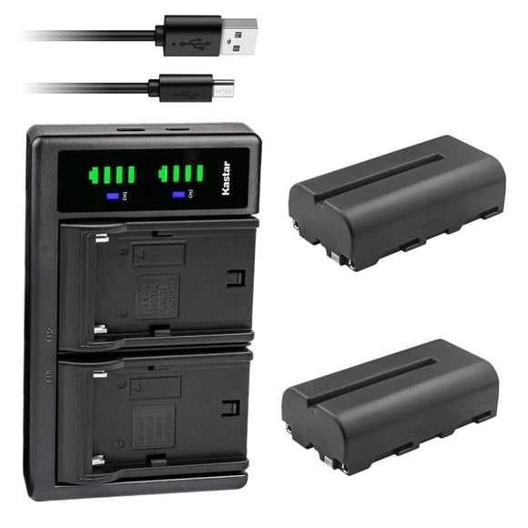 Batería Y Cargador Paquete De 2 Unidades Np f550 np f570 Para Feelworld F6 Plus 5 5