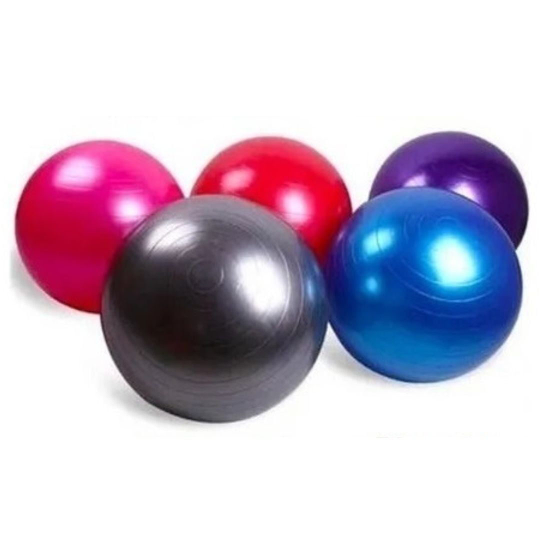 Inaltum Fitness - Set Balon Pelota Yoga Pilates 95 Cm + Inflador - Azul