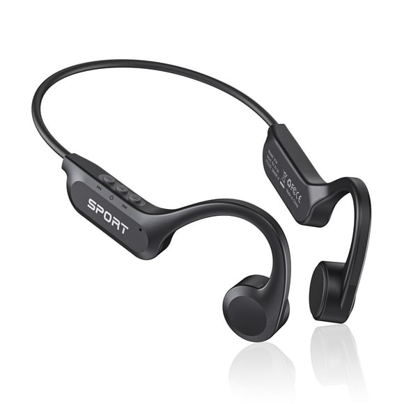 Cxk Auriculares de Conducción Ósea Bluetooth 5.3 con Micrófono