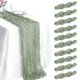 thumbnail image 1 of Caminos de mesa MIYOHS 55x300 cm Verde salvia - Pack de 10, 1 of 6