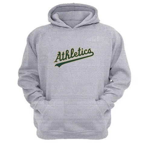 Genérico - Polerón Canguro Athletics Gris Claro Talla Xs Unisex