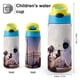 thumbnail image 2 of WALL·E Botella de Agua con Tapa Pop Top de Un Toque, Acero Inoxidable, a Prueba de Fugas, para Deportes, Botella Infantil azul 12 oz, 2 of 6