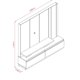 thumbnail image 4 of Panel Mueble Tv Apolo Calacatta 75 Pulgadas Mdp Blanco Marmolado, 4 of 4