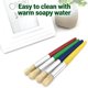 thumbnail image 5 of Pinceles de pintura YOFAN redondos 16 cm – Pack de 4, 5 of 9