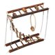 thumbnail image 1 of Puente colgante de juguete para hámsteres y animales pequeños - Rosewood, 1 of 4