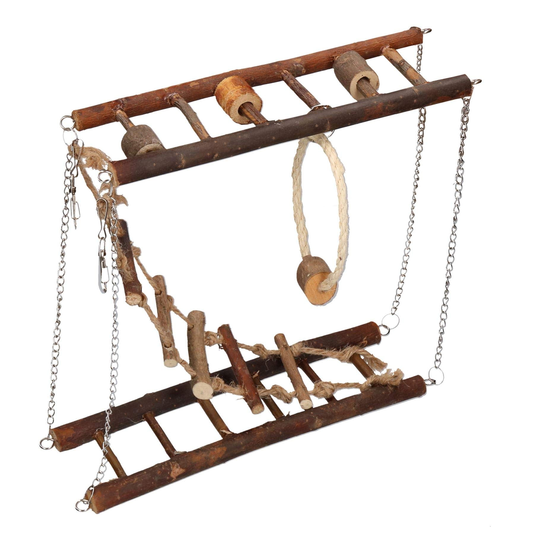Puente colgante de juguete para hámsteres y animales pequeños - Rosewood