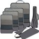 thumbnail image 1 of Bolsa de Almacenamiento BAGAIL Cubos de Empaque con Compresión 6-Unidades Gris Oscuro, 1 of 6