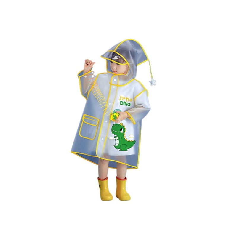Babyluna - Capa Impermeable Para Niños Extra Resistente Para Lluvia Y Viento M Dino