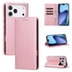 thumbnail image 1 of Funda Cartera para iPhone 17 Pro con Ranuras Tarjetas y Soporte - Protección Completa Oro rosa, 1 of 5