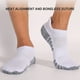 thumbnail image 4 of 6 pares de calcetines para hombre, de algodón transpirable, acolchados y antiampollas, para correr, deportivos hasta el tobillo, con protección contra el frío., 4 of 5