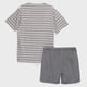 thumbnail image 5 of Pijama Corto Hombre Cuello Redondo Gris, 5 of 5