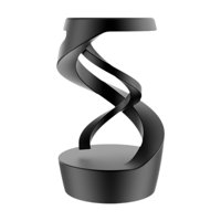 Bothyi - Giroscopio Colgante De Escritorio De Metal Con Juguete Cinético Para Decoración De Mesa Para Adultos, Color Negro