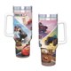 thumbnail image 4 of Cars: Aventuras Sobre Ruedas Vaso aislado de acero inoxidable con asa, diseño temático, regalo para familia, amigos y fans; incluye pajita y encaja en el portavasos estándar, 40 oz, 4 of 6