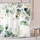 thumbnail image 1 of 1pc Waterproof Polyester Eucalyptus Leaf Green Shower Curtain for Bathroom Decoration - 70.87inch x 70.87inch, 1 of 4