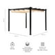 thumbnail image 3 of Pérgola Retráctil Relan Tipo Romana Gazebo Toldo 3x3 Mts, 3 of 12