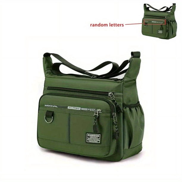 Large-capacity Men's Bag Shoulder Bag Waterproof And Wear-resistant Backpack Multi-pocket Business Office Bag Business Casual Men's Messenger Bag, Travel Multi-layer Zipper Fashion Bag