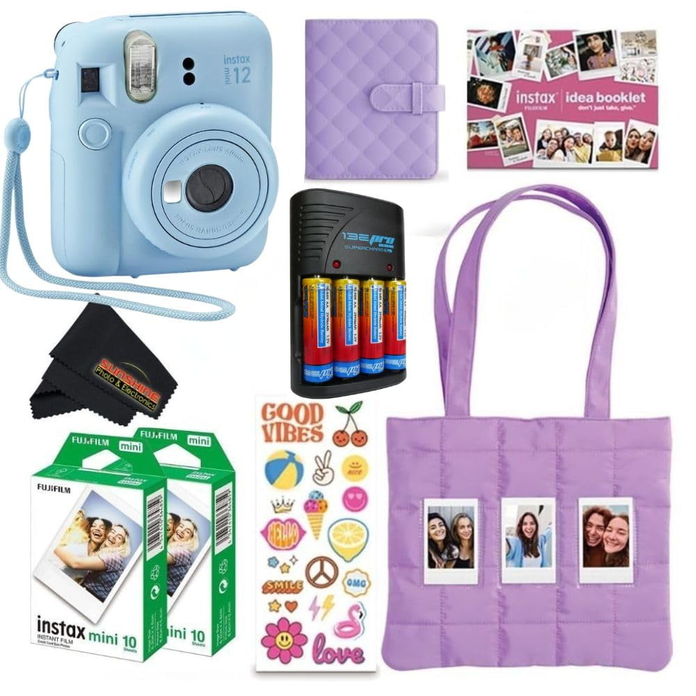 Cámara Instantánea Fujifilm Instax Mini 12 Paquete Azul