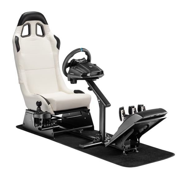 Simulador Cockpit Blanco Logitech Thrustmaster Moza PXN