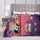 thumbnail image 3 of | 50" x 40" | Manta para niños, mantas para niños y niñas, mantas infantiles con dibujos animados, ropa de cama infantil Bluey, manta Bluey, manta Bluey para niños pequeños, manta de franela Bluey par, 3 of 6