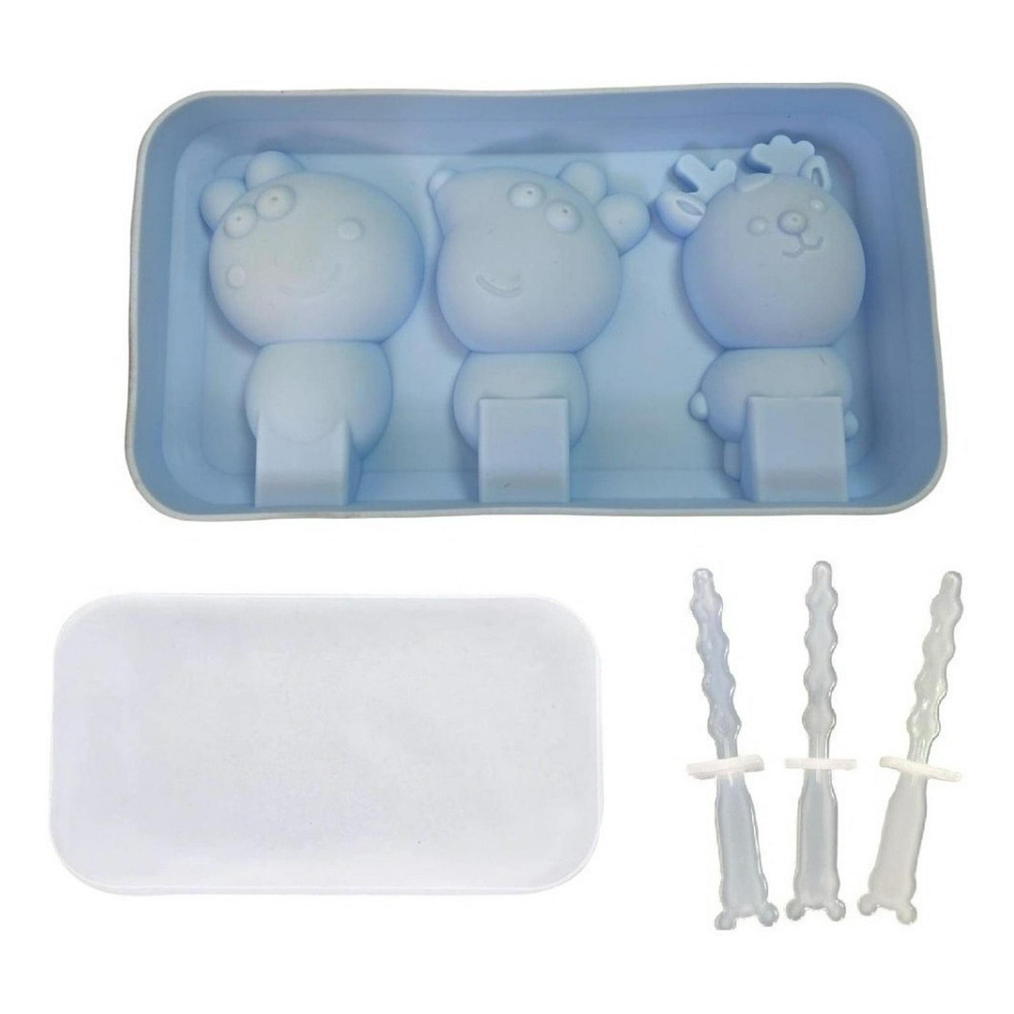 Genérico - Moldes Silicona Helados Molde Paletas Helado Pepa Reno