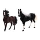 thumbnail image 3 of 2 Piezas Simulación Peluche Caballo Animal Suave Juguete Decoración Del Hogar Ornamento, 3 of 4