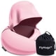 thumbnail image 1 of Almohada de Viaje FlyHugz con Capucha de Espuma de Memoria Rosa, 1 of 6