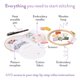 thumbnail image 3 of Kit de bordado Clever Poppy Flora the Cat – Principiantes, 3 of 8