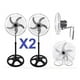 thumbnail image 1 of Ventilador X2 3 Aspas Silencioso Rota 360 Grados 100w, 1 of 4