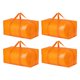 thumbnail image 1 of REGALWOVEN Almacenamiento de Ropa, Bolsas de Almacenamiento, Bolsas de Mudanza para Organizar Dormitorio, Ropa, Organizadores de Armario y Almacenamiento con Asas Naranja 4Pcs, 1 of 2